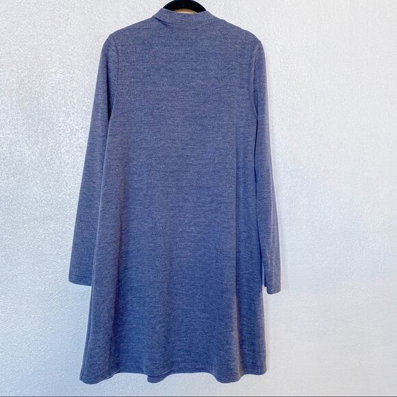 Farrow Muted Blue Mock Neck Dress Size Medium - Picture 7 of 7